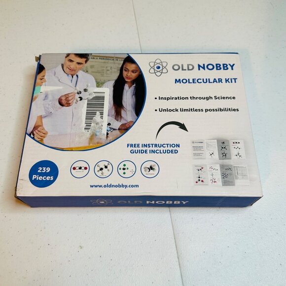 Old Nobby Molecular Kit 239 Pieces For Science Fun - Picture 1 of 9